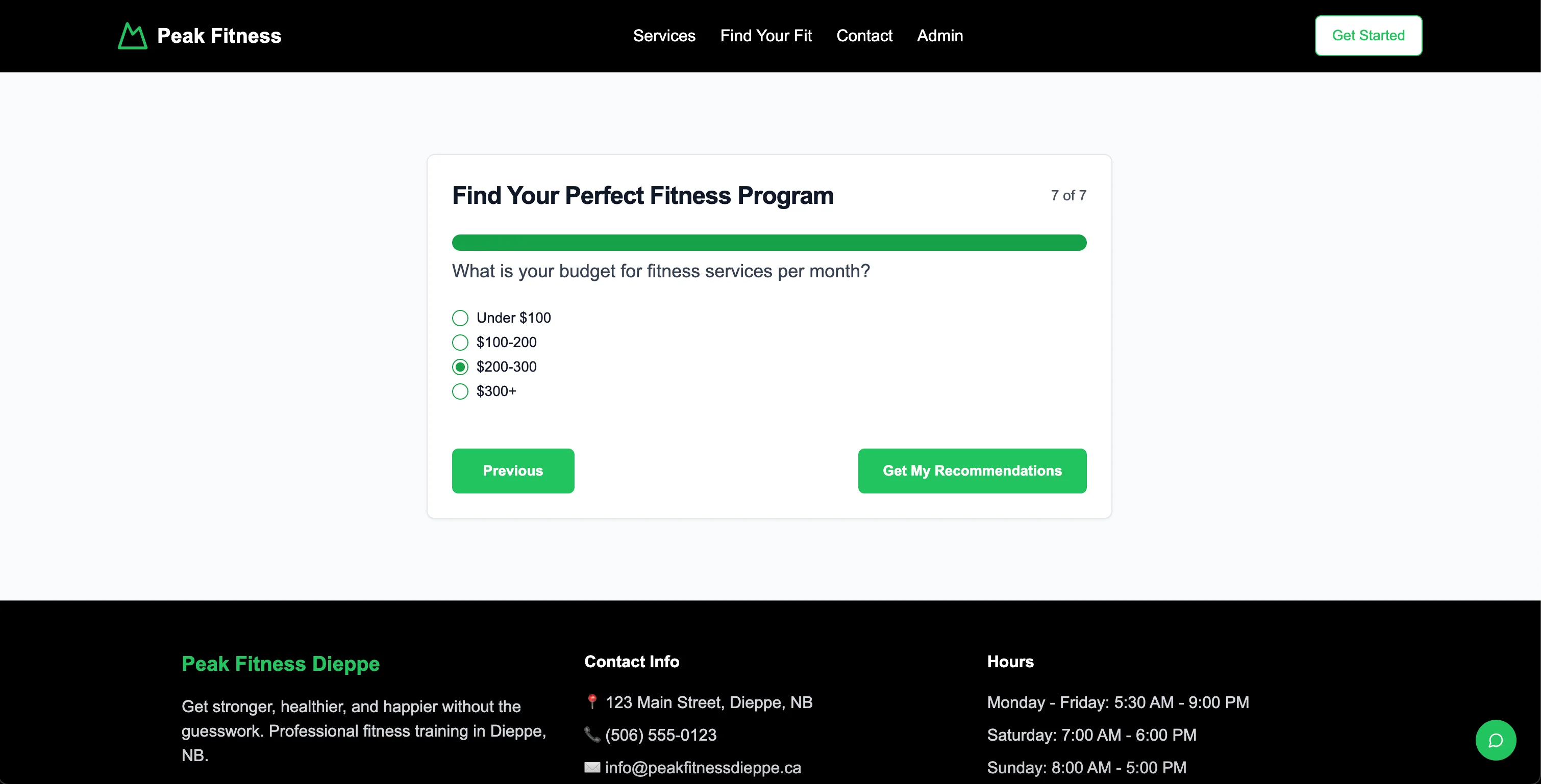 Fitness platform screenshot 3